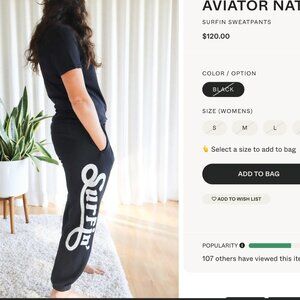 Aviator Nation Sweatpants (XS)- Great Condition